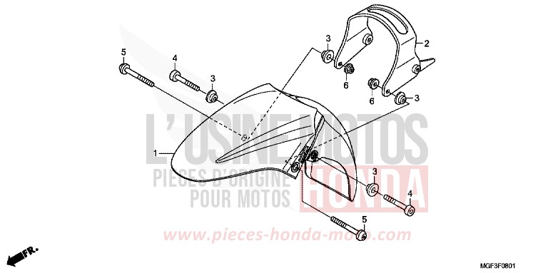 AILE AVANT (FJS600A9-2KO/FJS600AB/DB) de SILVER WING TITANIUM METALLIC (YR183) de 2011